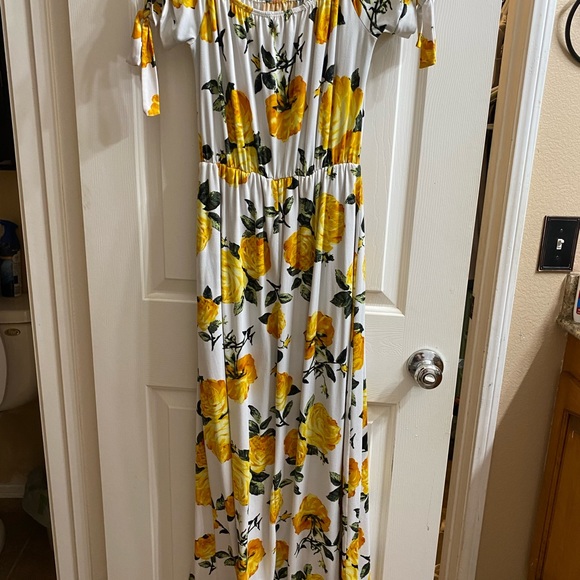 Medium romper summer dress with slit - Picture 3 of 3